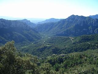 Impresionante panormica del barranco de La Galera una vez habamos alcanzado bastante altura.
